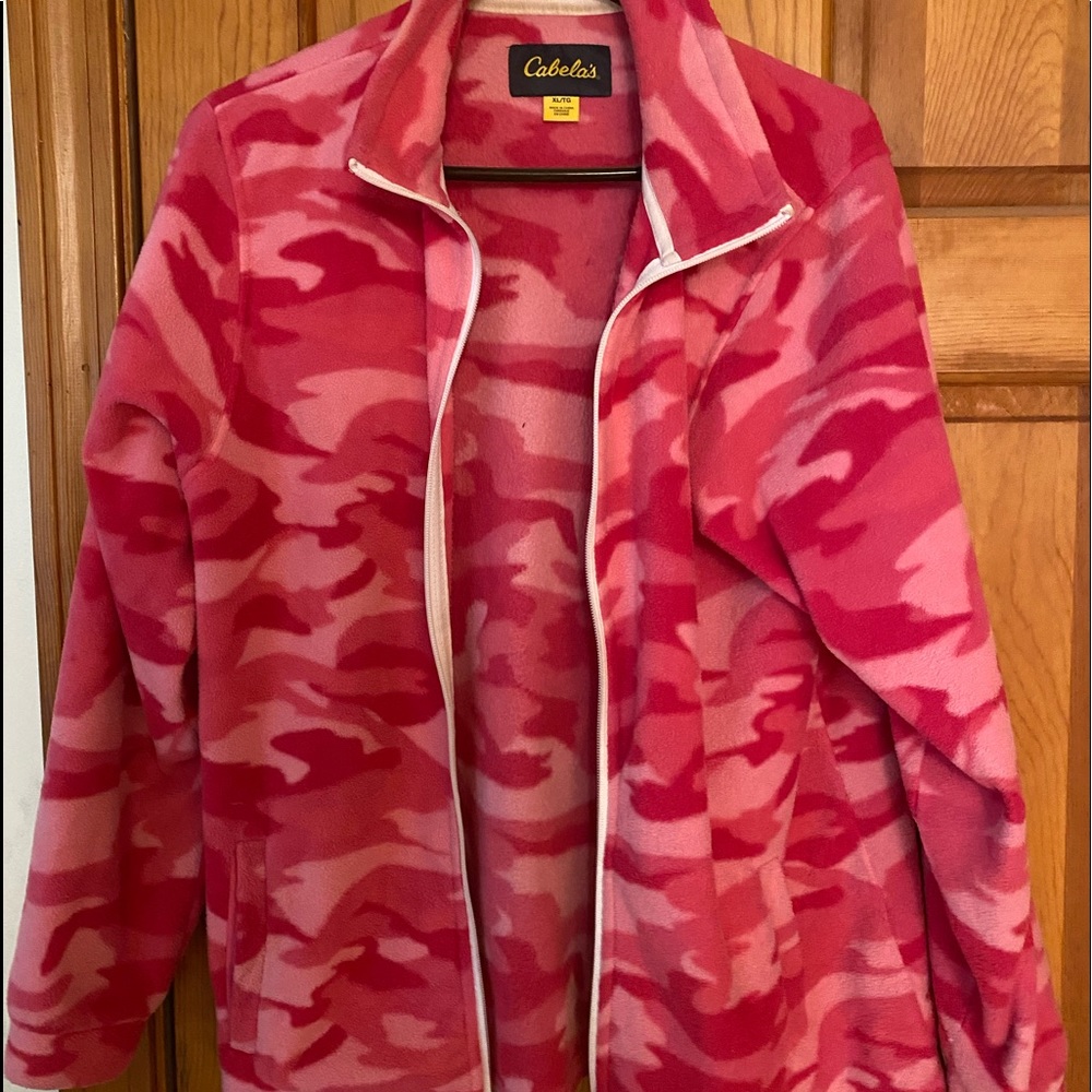 Cabela’s fleece hot pink camo jacket